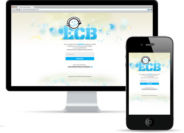 ElectroCity Beatz Magazine Landing Page Design & Implementation