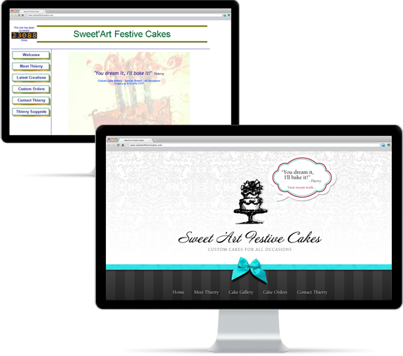 Sweet Art Festive Cakes Proposed Website Design